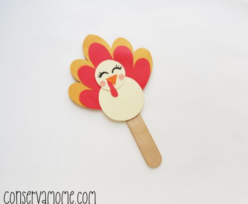 Turkey Puppet Craft-Kids Thanksgiving Craft - ConservaMom