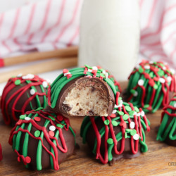 Holiday cookie dough bites