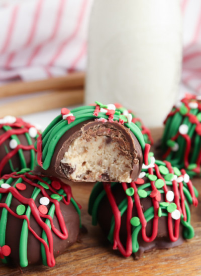 Holiday cookie dough bites