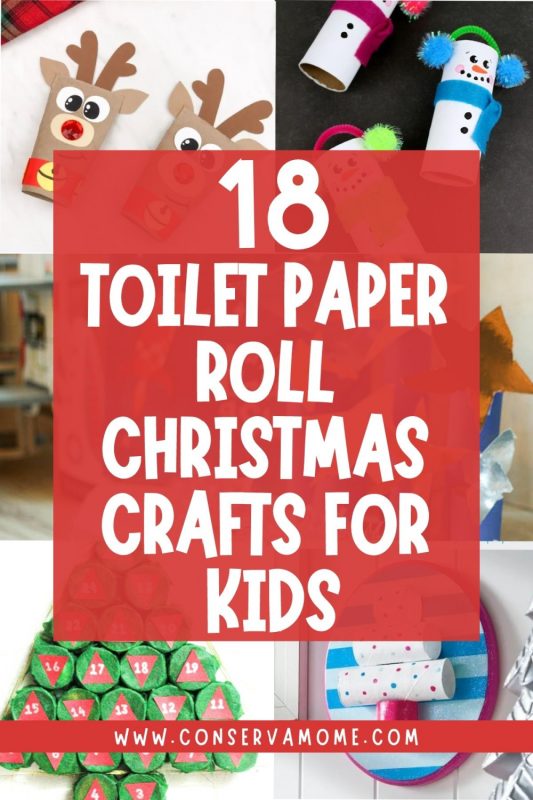 18+ Toilet paper roll christmas craft for kids - ConservaMom