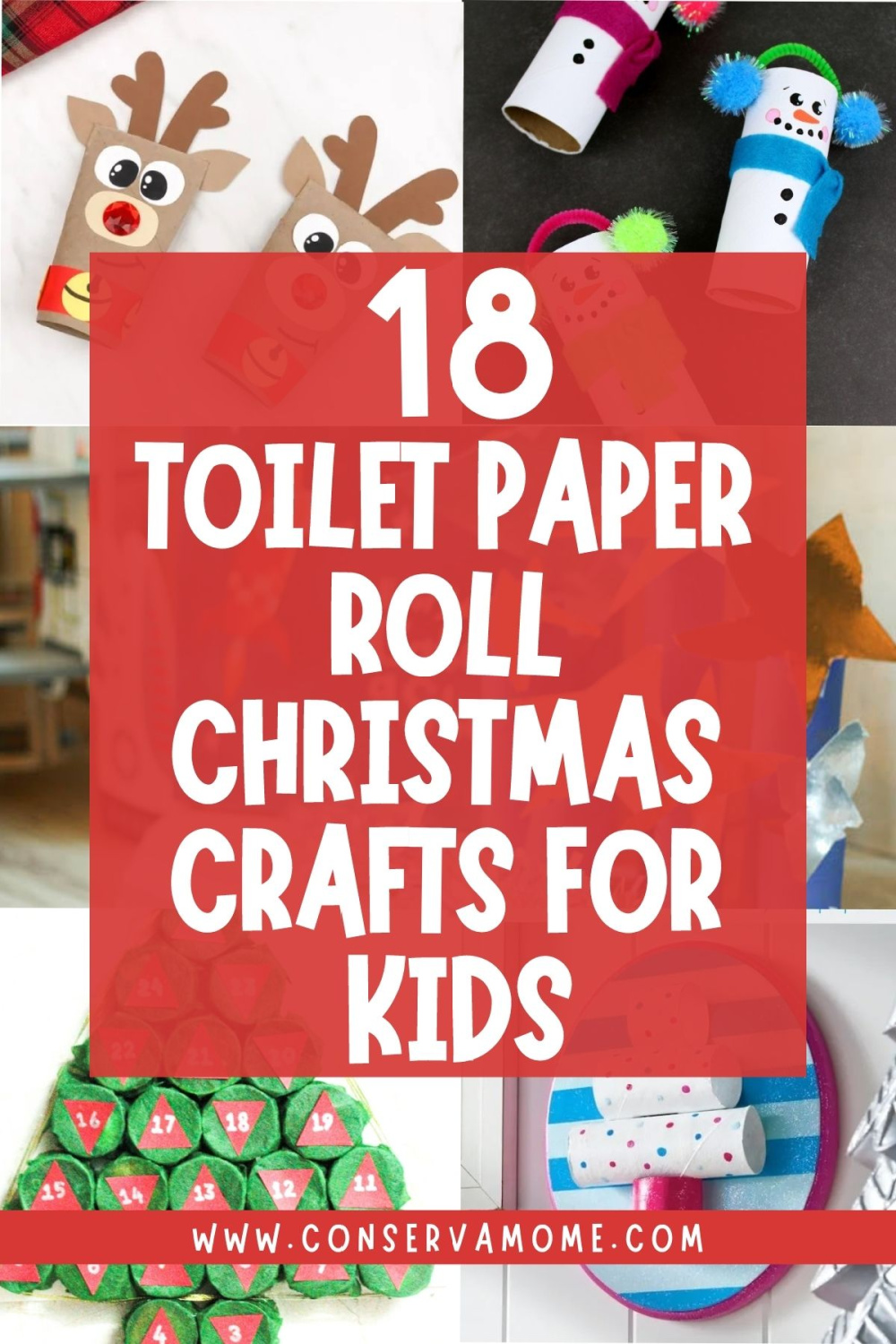 18+ Toilet paper roll Christmas Crafts for kids