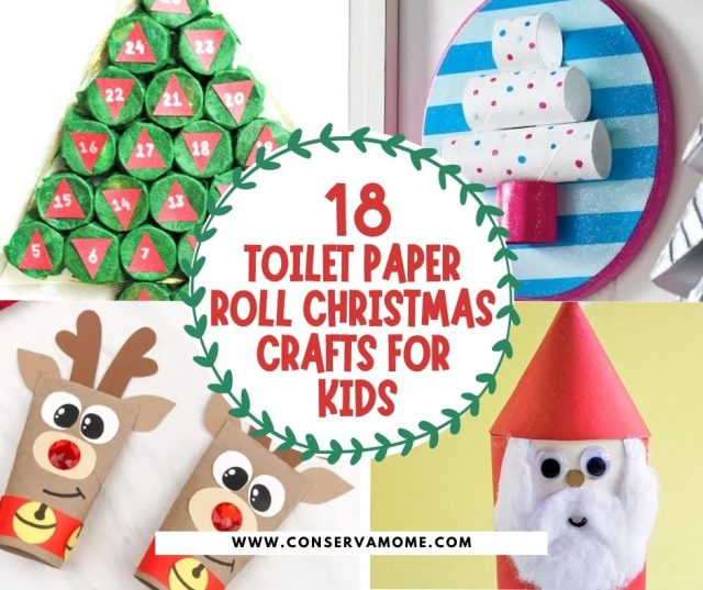 18+ Toilet paper roll christmas craft for kids - ConservaMom