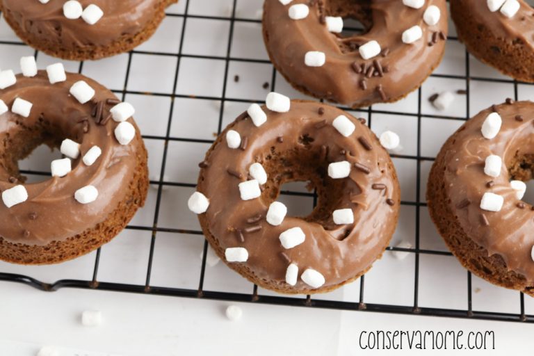 Baked Hot Chocolate Donuts A unique Donut Recipe ConservaMom