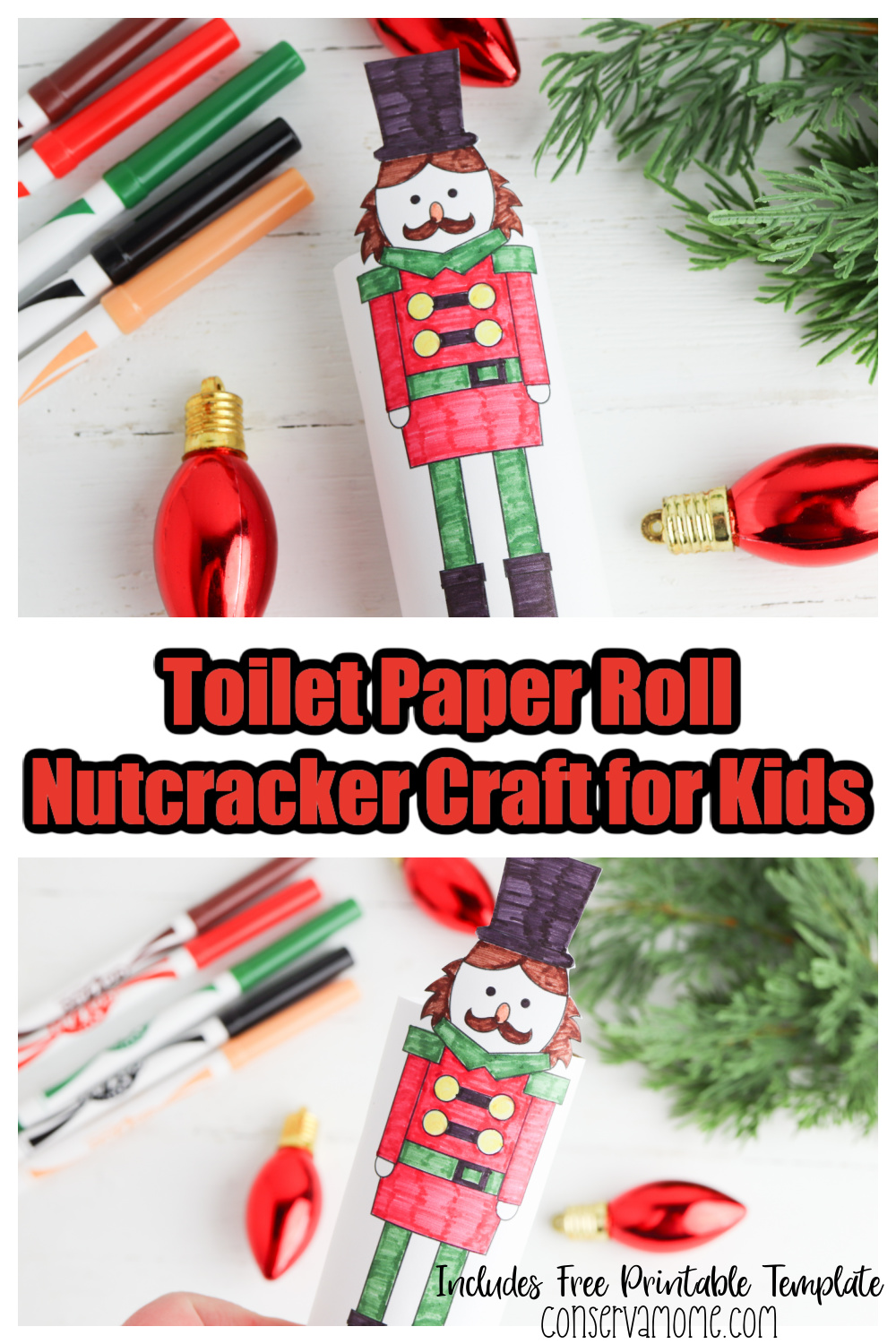 Toilet Paper Roll Nutcracker Craft for Kids