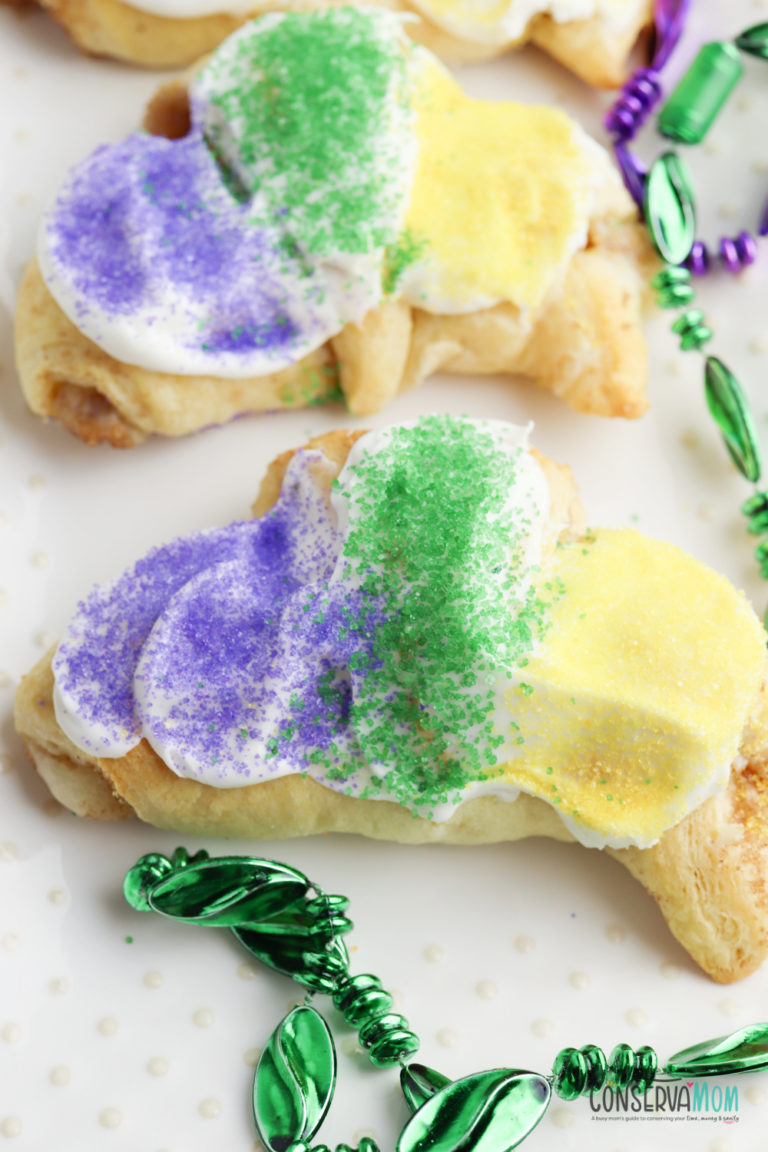 King Cake Crescent Rolls ConservaMom