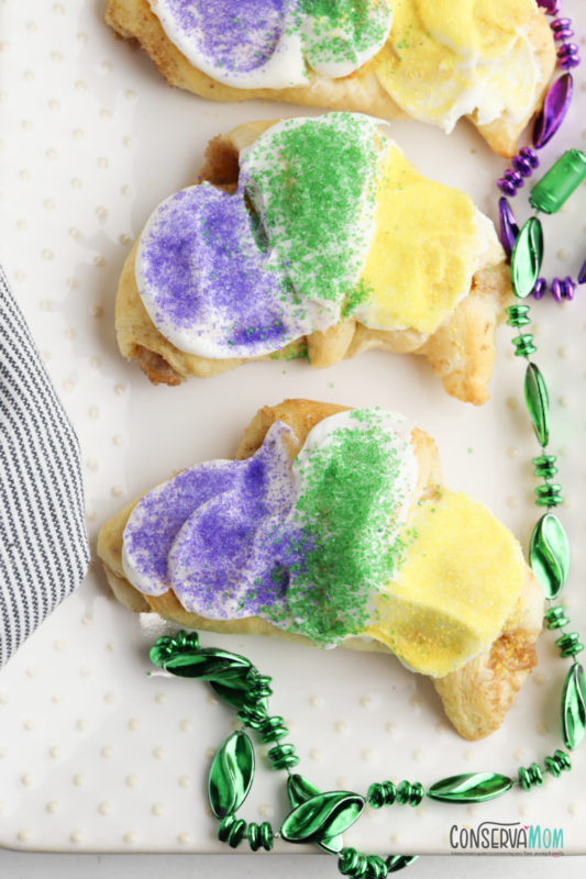 King Cake Crescent Rolls ConservaMom