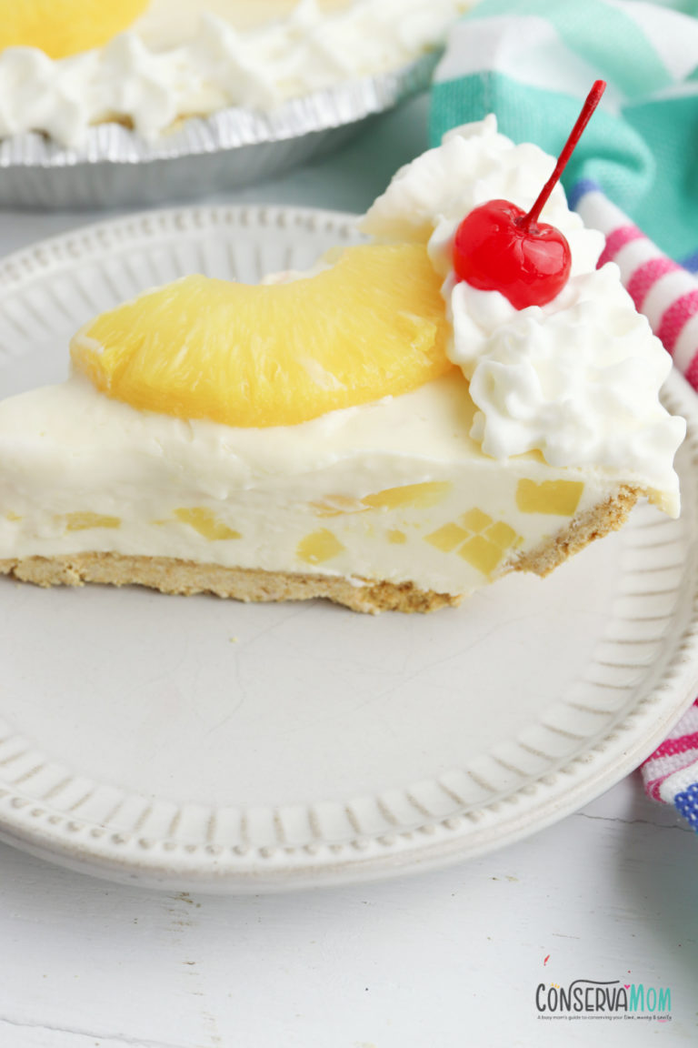 No Bake Pineapple Cream Pie Conservamom 9400