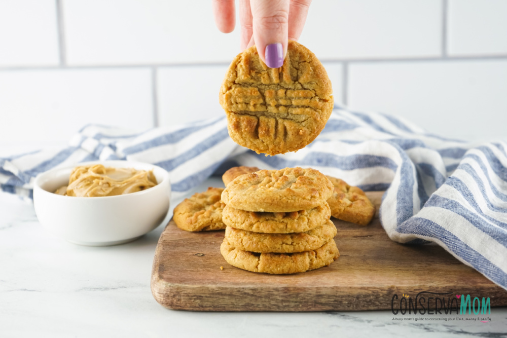 3 Ingredient Air Fryer Peanut Butter Cookies