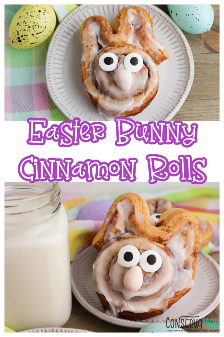 Easter Bunny Cinnamon Rolls ConservaMom