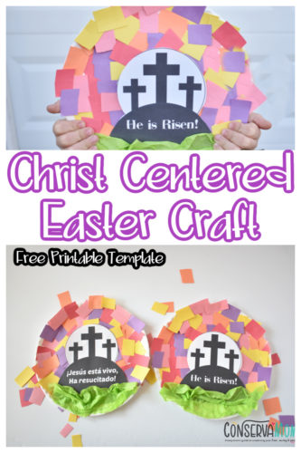 Christ-Centered Easter Craft for Kid: Spanish & English Templates!