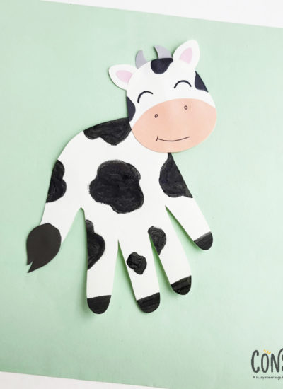 C is for Cow Craft : Handprint Cow Craft