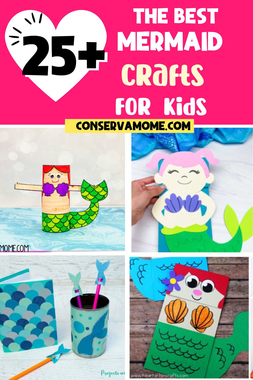 The Best Mermaid Crafts For kids - ConservaMom