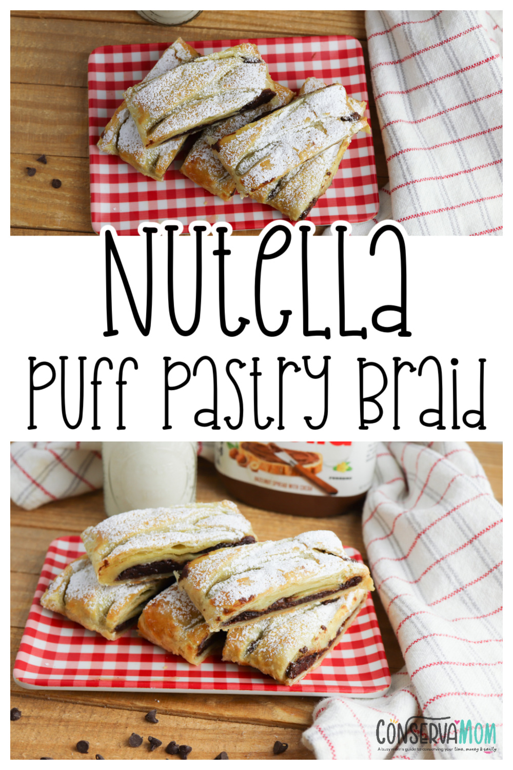 Nutella Puff Pastry Braid