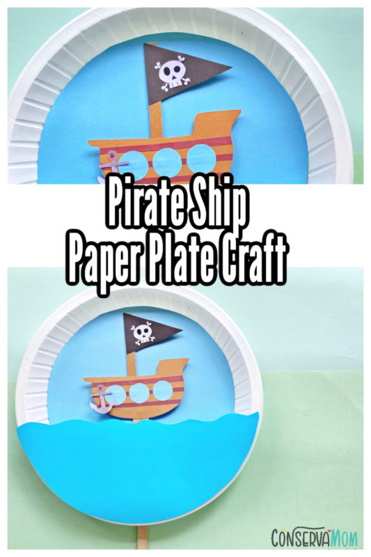 Pirate Ship Paper Plate Craft - ConservaMom