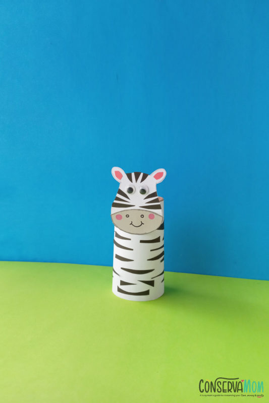 Zebra Toilet Paper Roll Craft ConservaMom