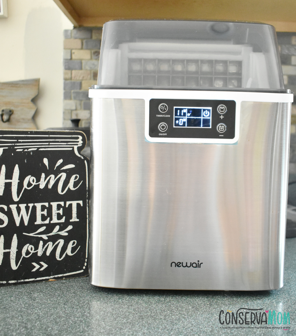 Newair Countertop Clear Ice Maker NIM045SS00 Review - ConservaMom