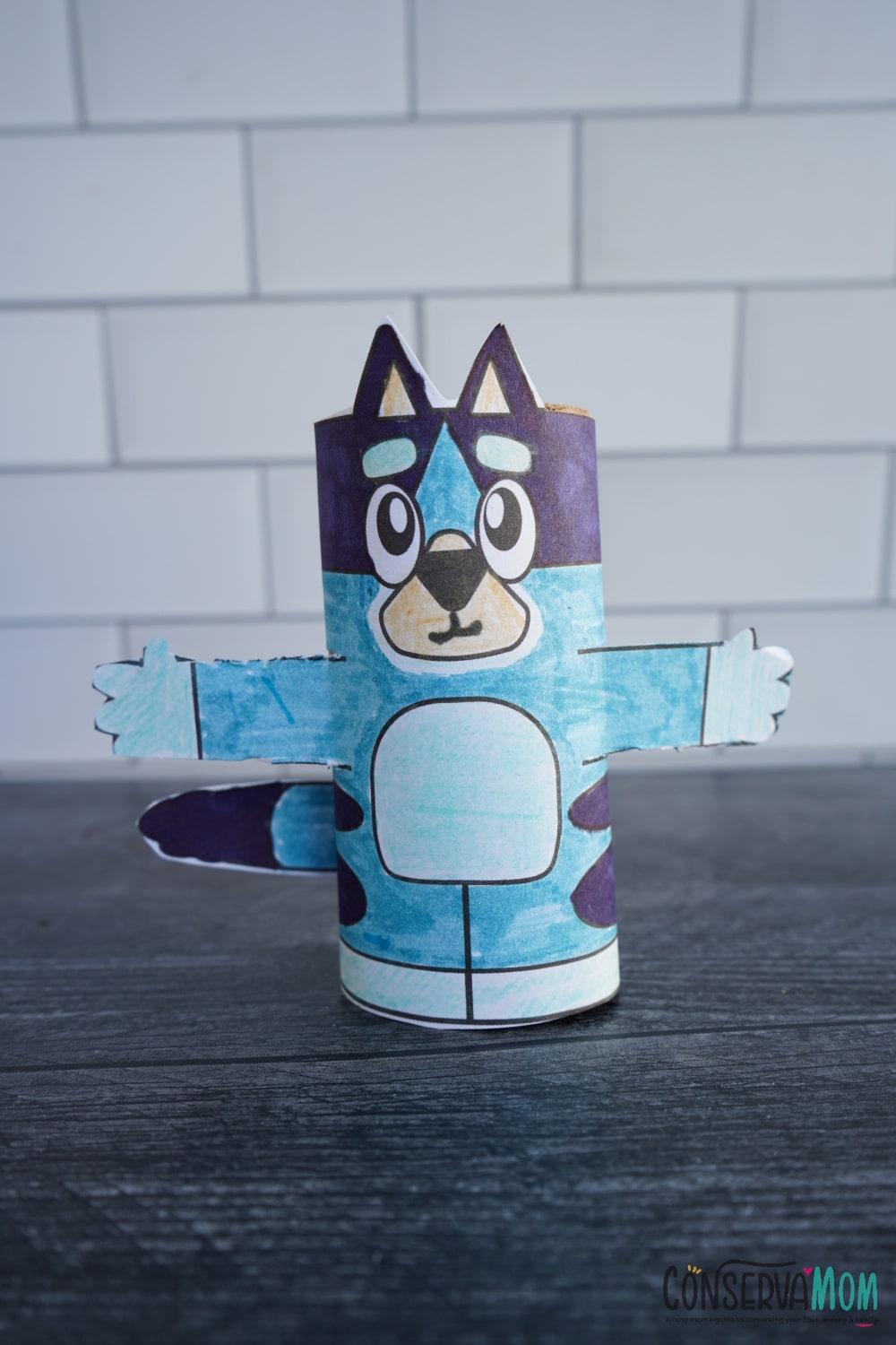 bluey toilet paper roll craft