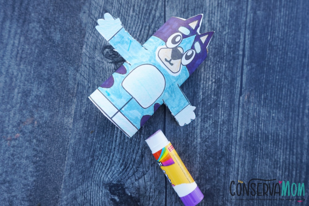 bluey toilet paper roll craft