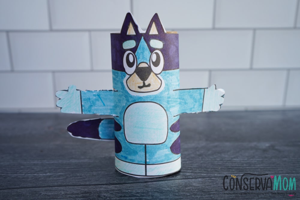 bluey toilet paper roll craft