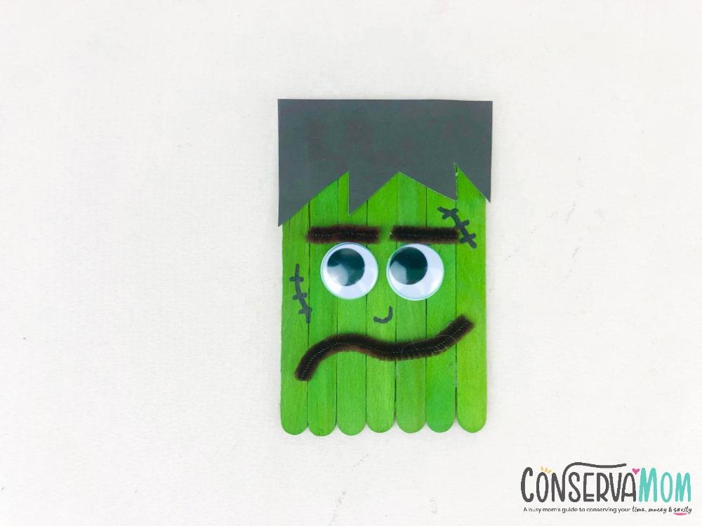 Frankenstein Popsicle Stick Craft