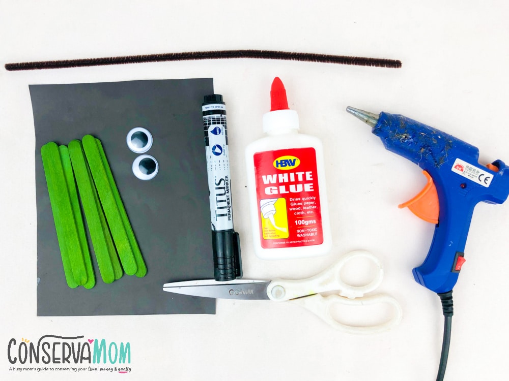 Frankenstein Popsicle Stick Craft - ConservaMom