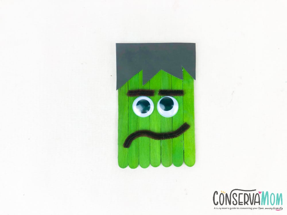 Frankenstein Popsicle Stick Craft
