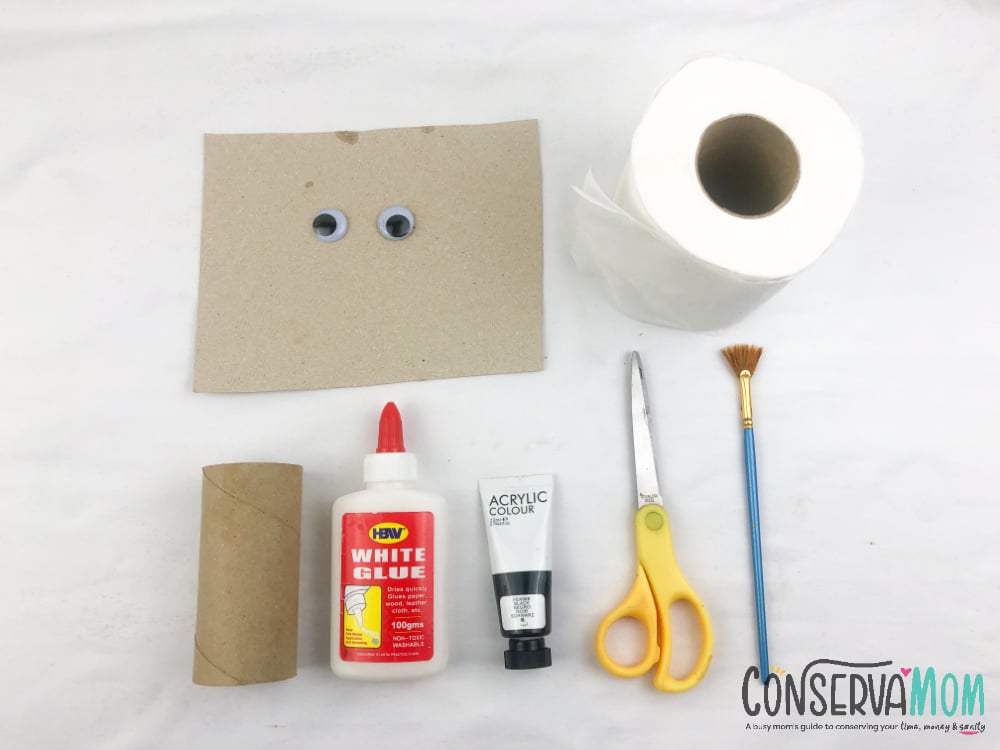 Easy Mummy toilet paper roll craft
