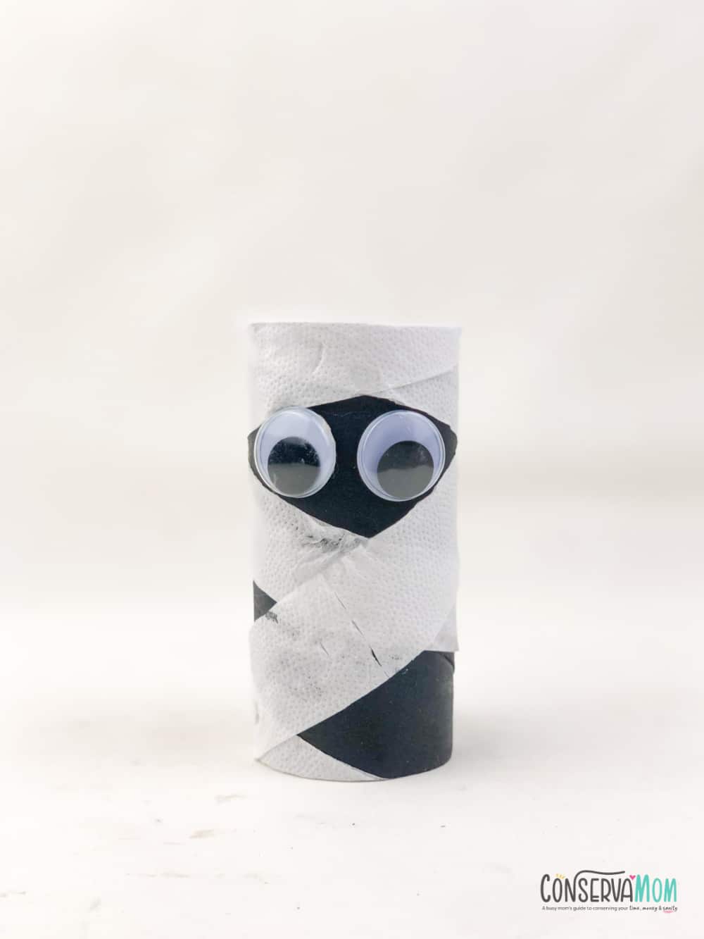 Easy mummy toilet paper craft