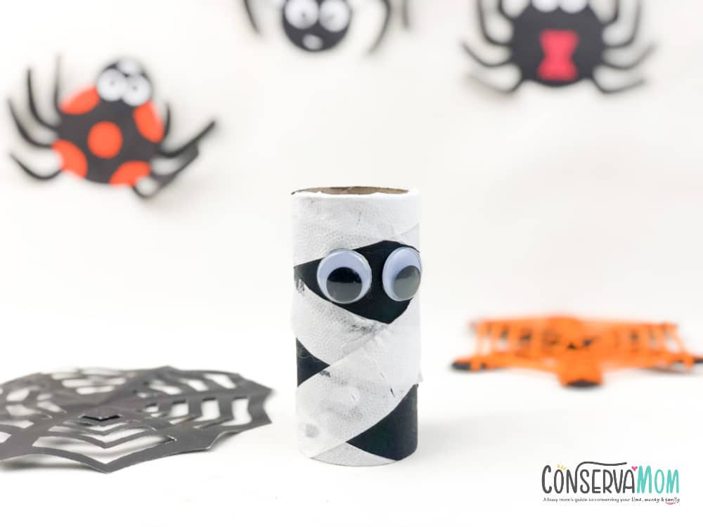 Easy mummy toilet paper craft