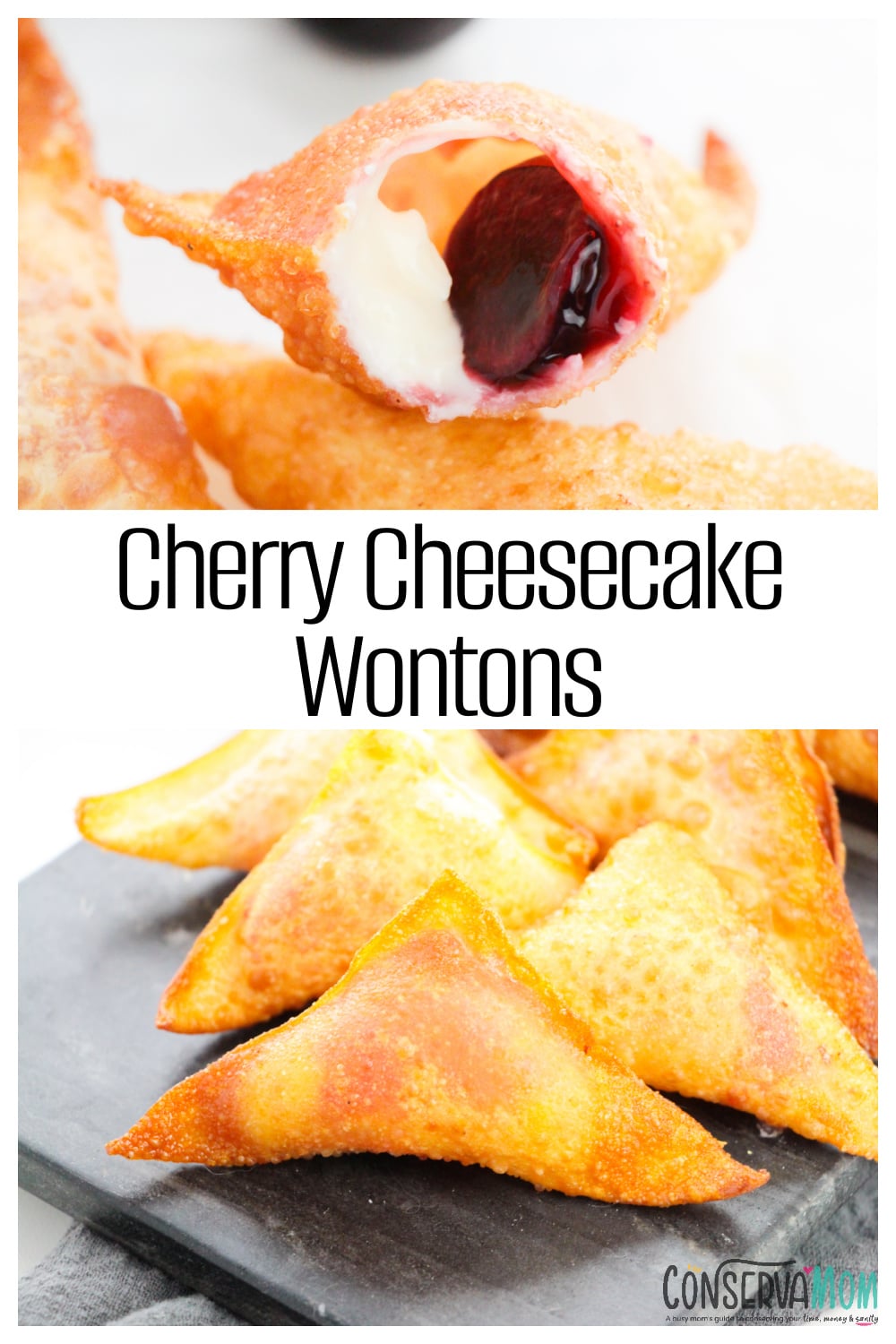 Cherry Cheesecake Wontons