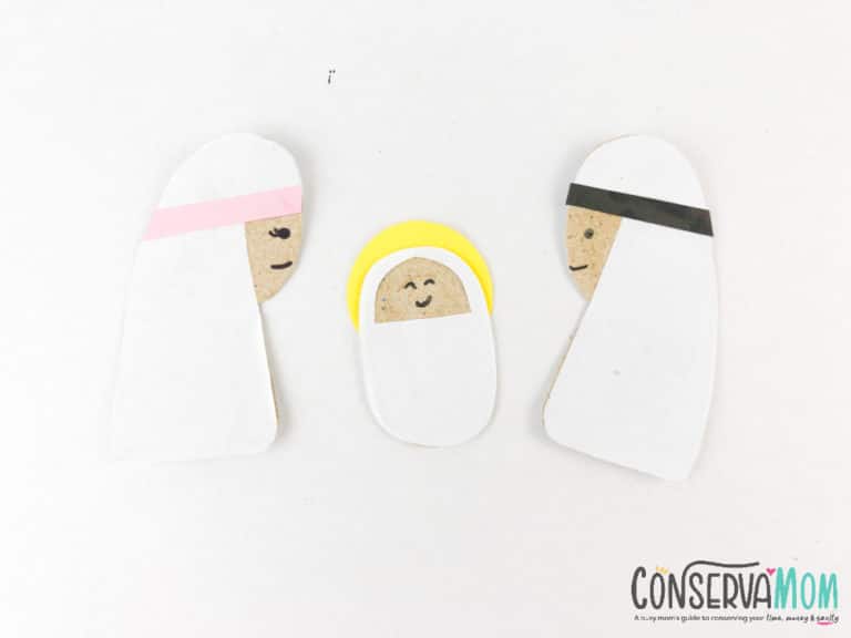 Nativity Craft-Birth of Jesus Craft for Christmas - ConservaMom