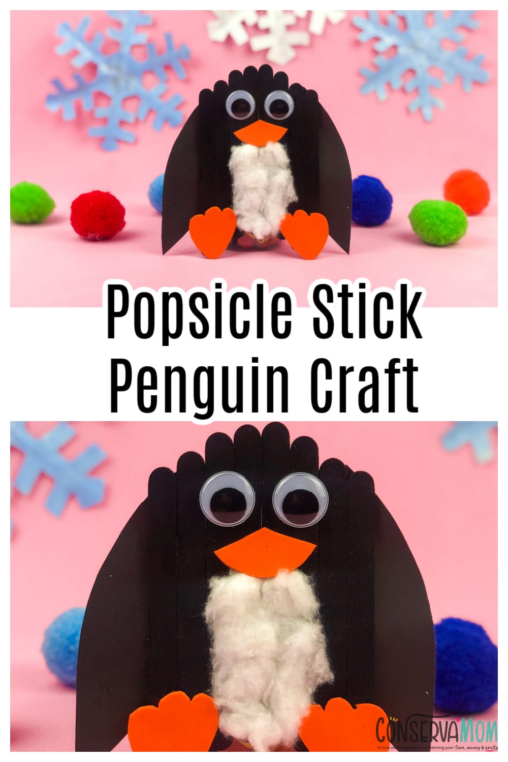 Popsicle Stick Penguin