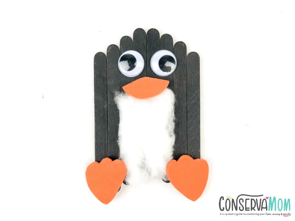 Popsicle Stick Penguin