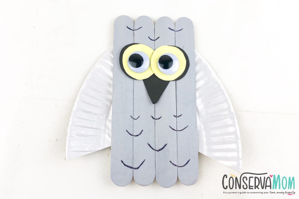 Popsicle Stick Snowflake Craft - Emma Owl