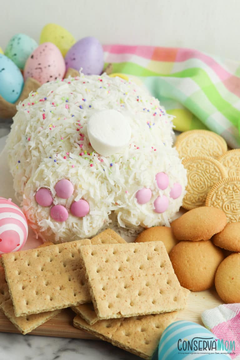 Bunny Butt Cheese ball Easter Cheese ball ConservaMom