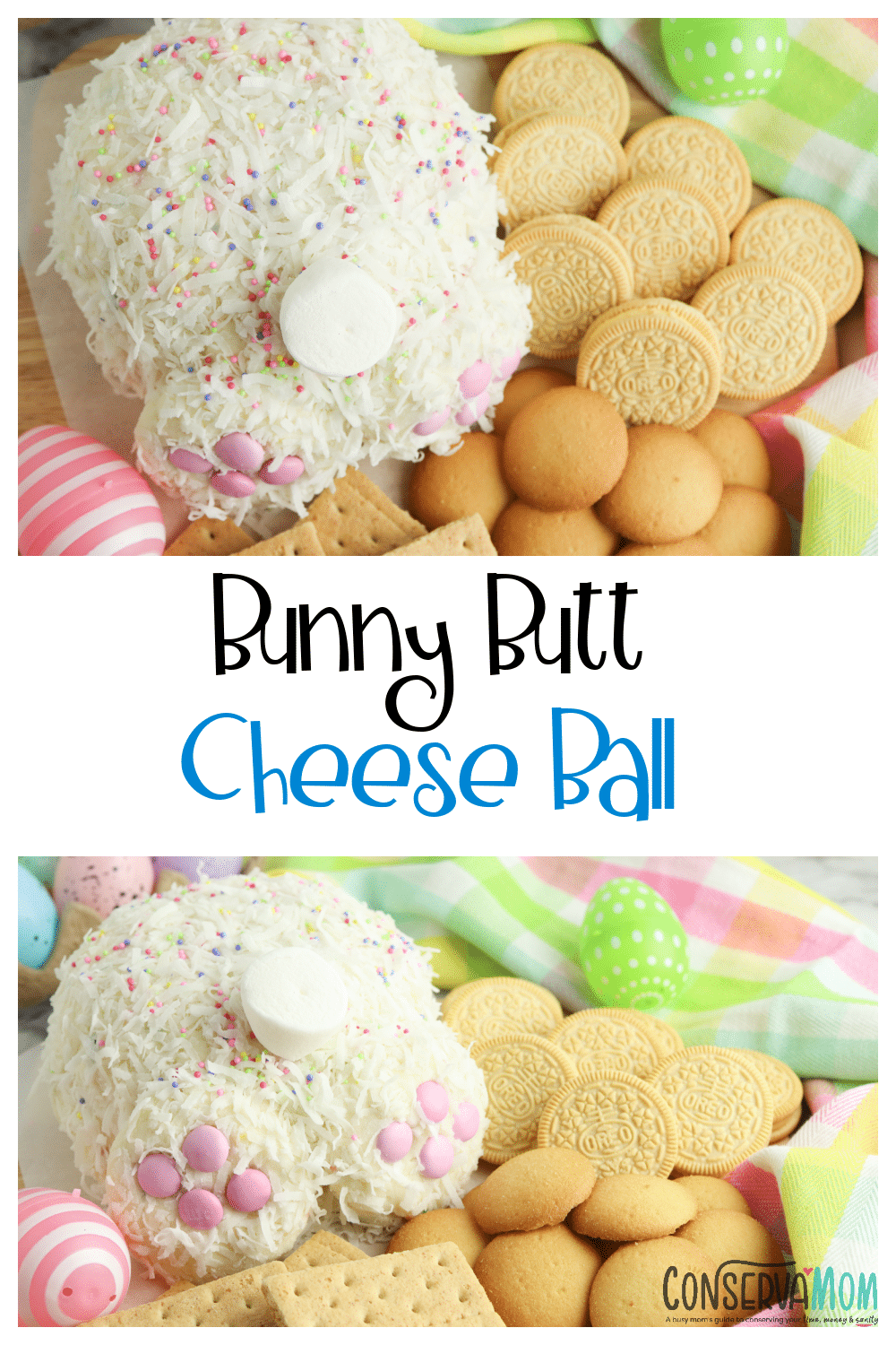 Bunny Butt Cheese ball: Easter Cheese ball