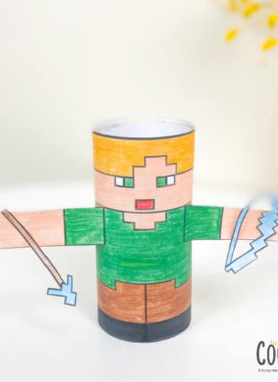 minecraft alex toilet paper roll craft
