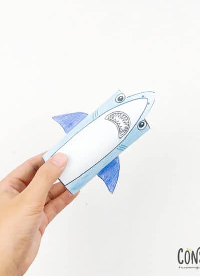 shark toilet paper roll craft