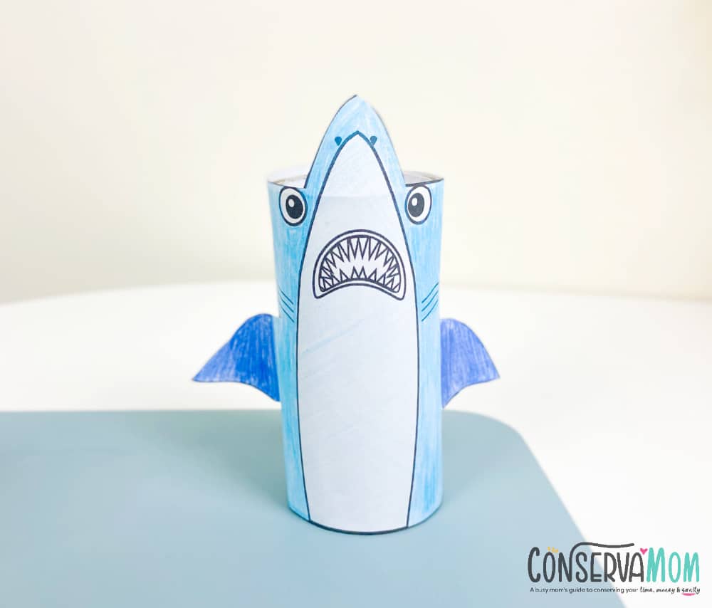 shark toilet paper roll craft