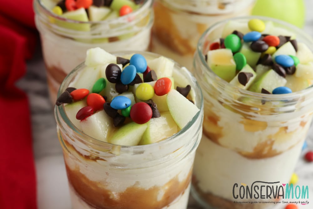 Candy Apple Cheesecake Jars