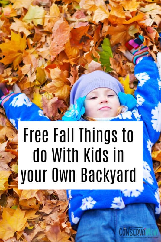 Free Fall Things to do With Kids in your Own Backyard - ConservaMom