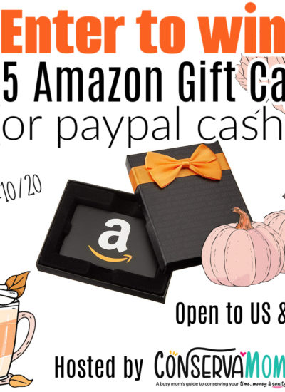 $75 Amazon Gift Card giveaway!