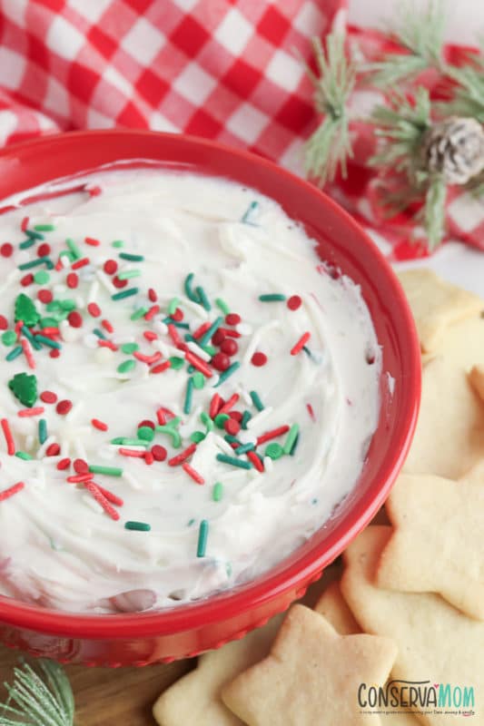 Christmas Sugar Cookie Dip - ConservaMom