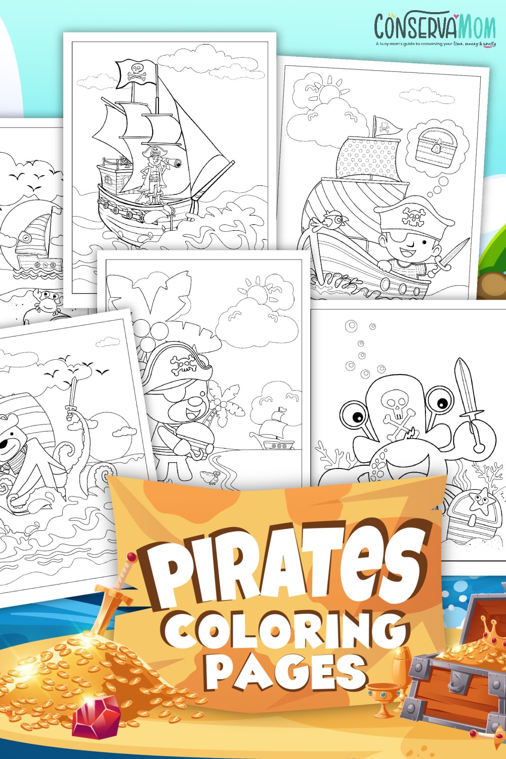 Free Printable Pirate Coloring Pages 
