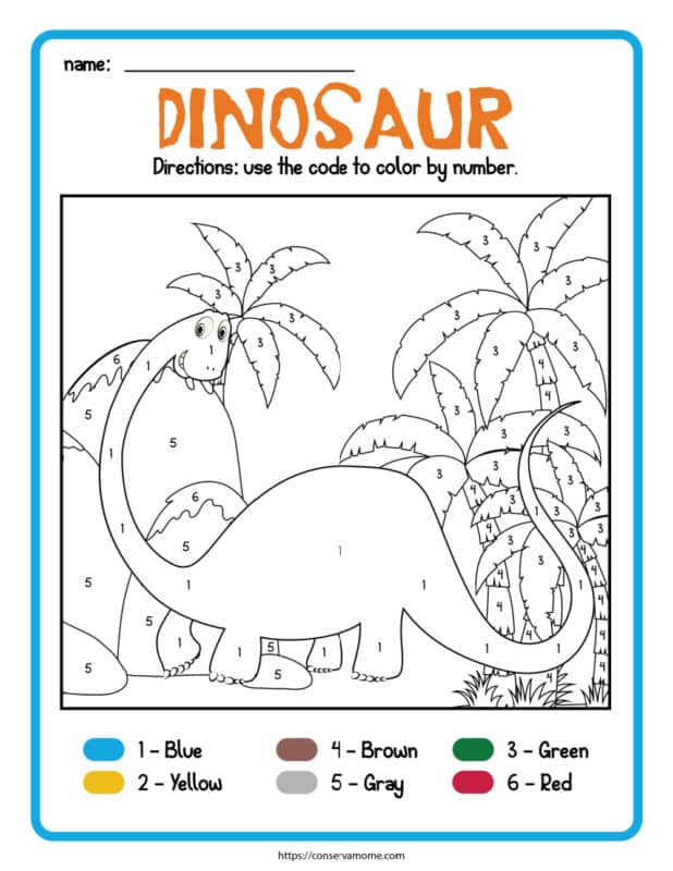 Dinosaur Activity Pages - ConservaMom