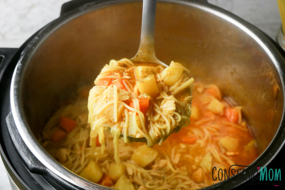 Instant Pot Cuban Chicken Noodle Soup 