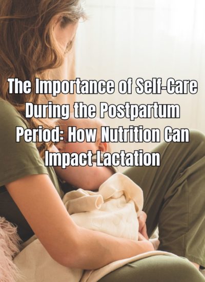 The Importance of Self-Care During the Postpartum Period How Nutrition Can Impact Lactation