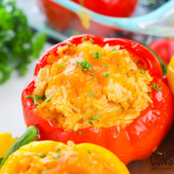 Buffalo Chicken Stuffed Peppers