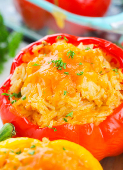 Buffalo Chicken Stuffed Peppers