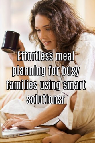 Effortless meal planning for busy families using smart solutions